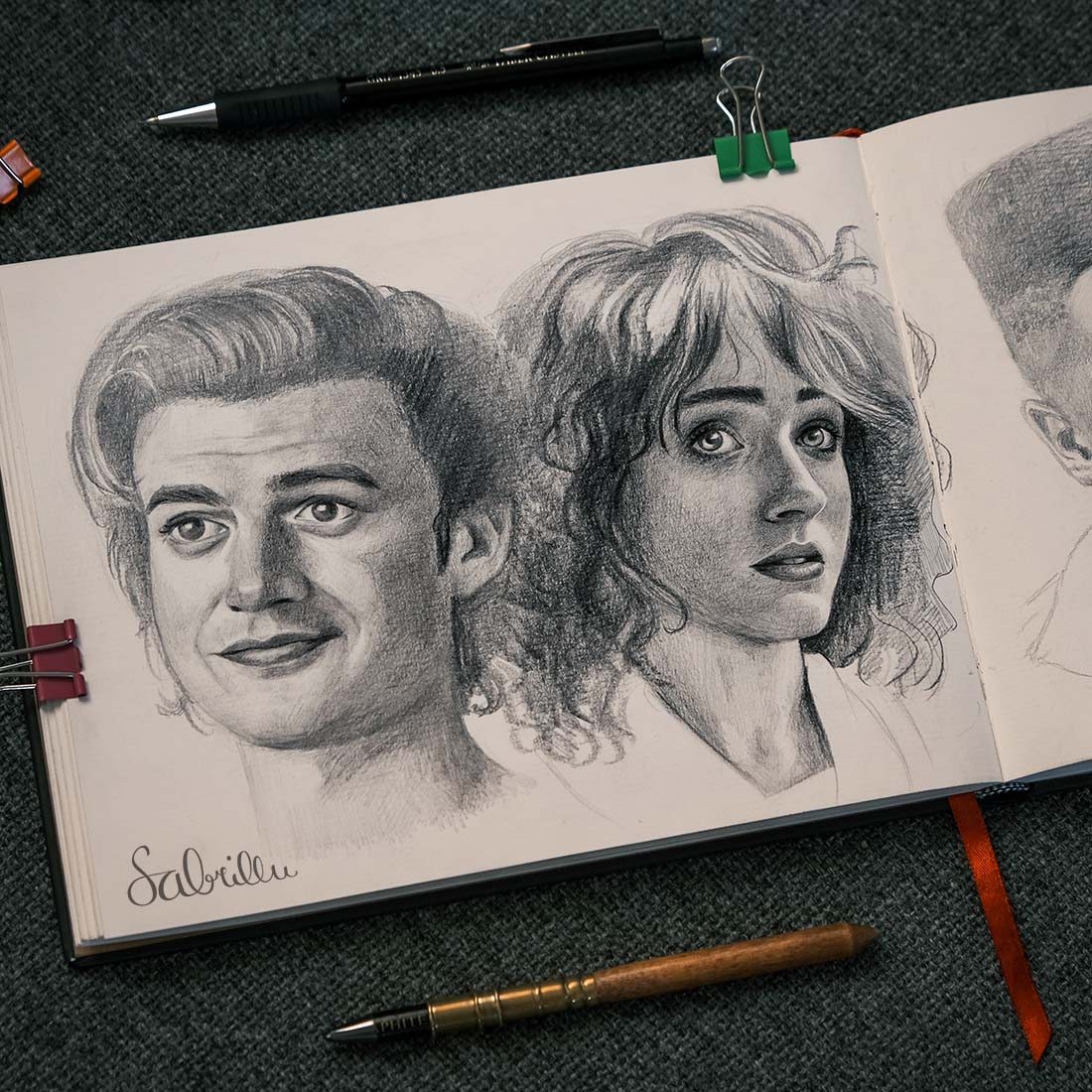 Stranger Things Drawings Sabrillu Sabrina Hassler Illustration